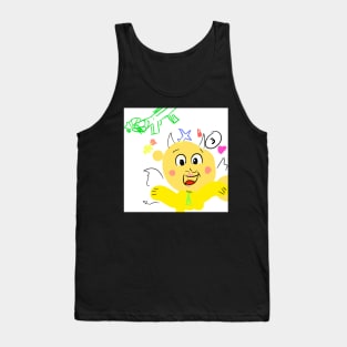 Little moster yellow Tank Top